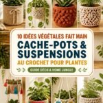 10 idées de cache-pots et suspensions pour plantes au crochet fait main