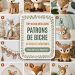 Modèles et patrons de biche au crochet amigurumi faciles pour débutants