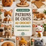 Modèles et patrons de chats au crochet amigurumi faciles pour débutants