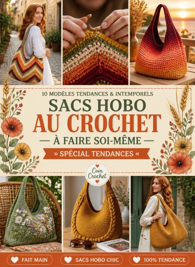 Top 10 des Plus Beaux Sacs Hobo au Crochet Tendances