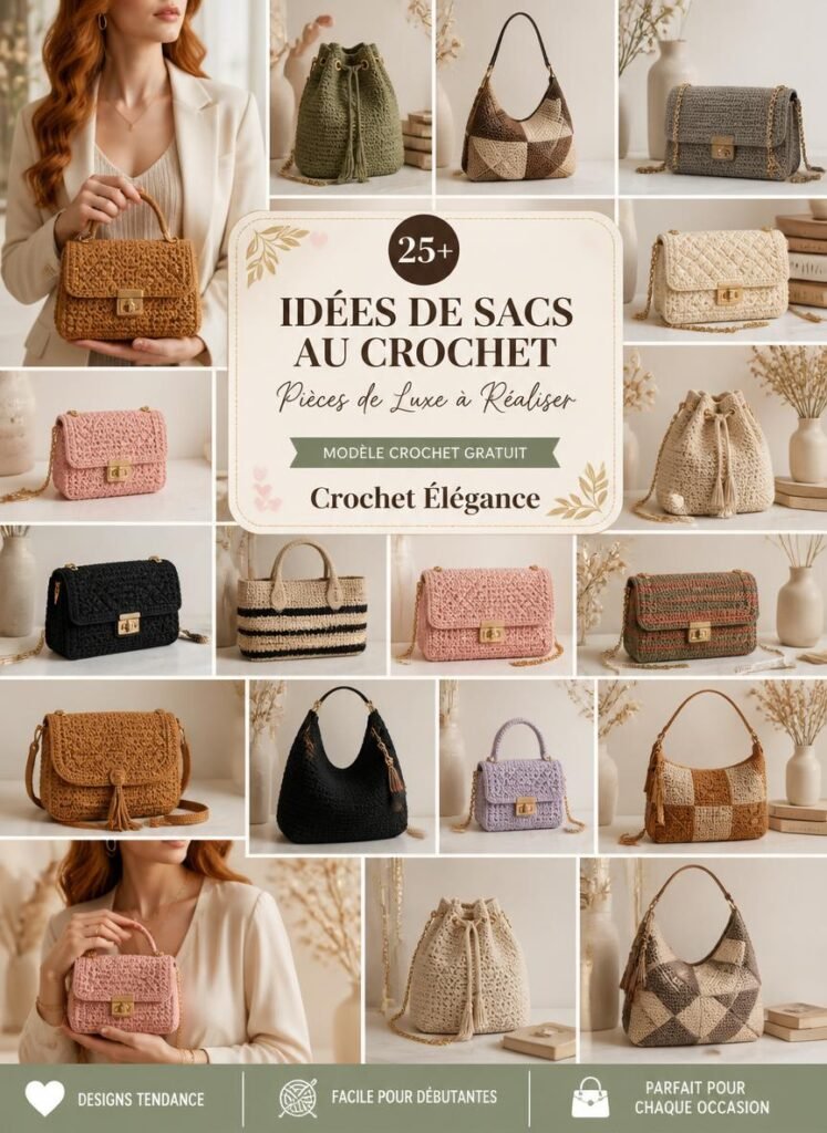 Sacs au crochet de luxe : 25 modèles inspirés des grandes marques