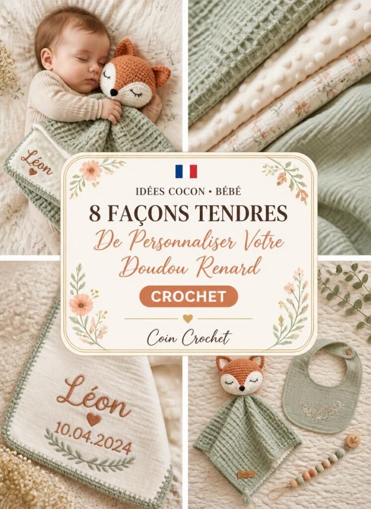 8 Façons Tendres de Personnaliser un Doudou Mouchoir Renard